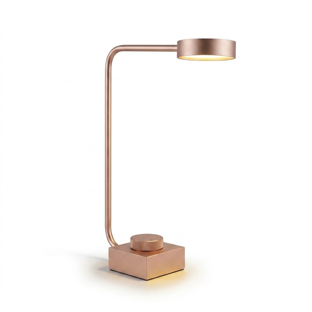 Luminária de Mesa Italiana Dimmável LED – Minimalista para Cabeceira