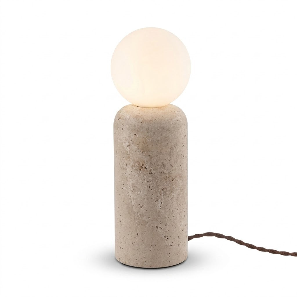 Luminária de Mesa Pedra Retrô Criativa – Decoração para Quarto e Sala
