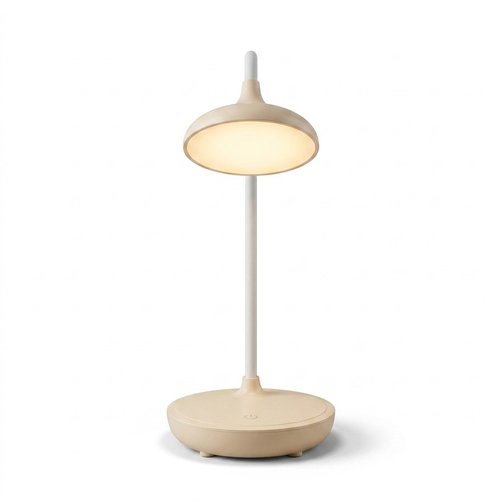 Luminária de Mesa LED Recarregável USB Touch com Dimmer – Para Estudar