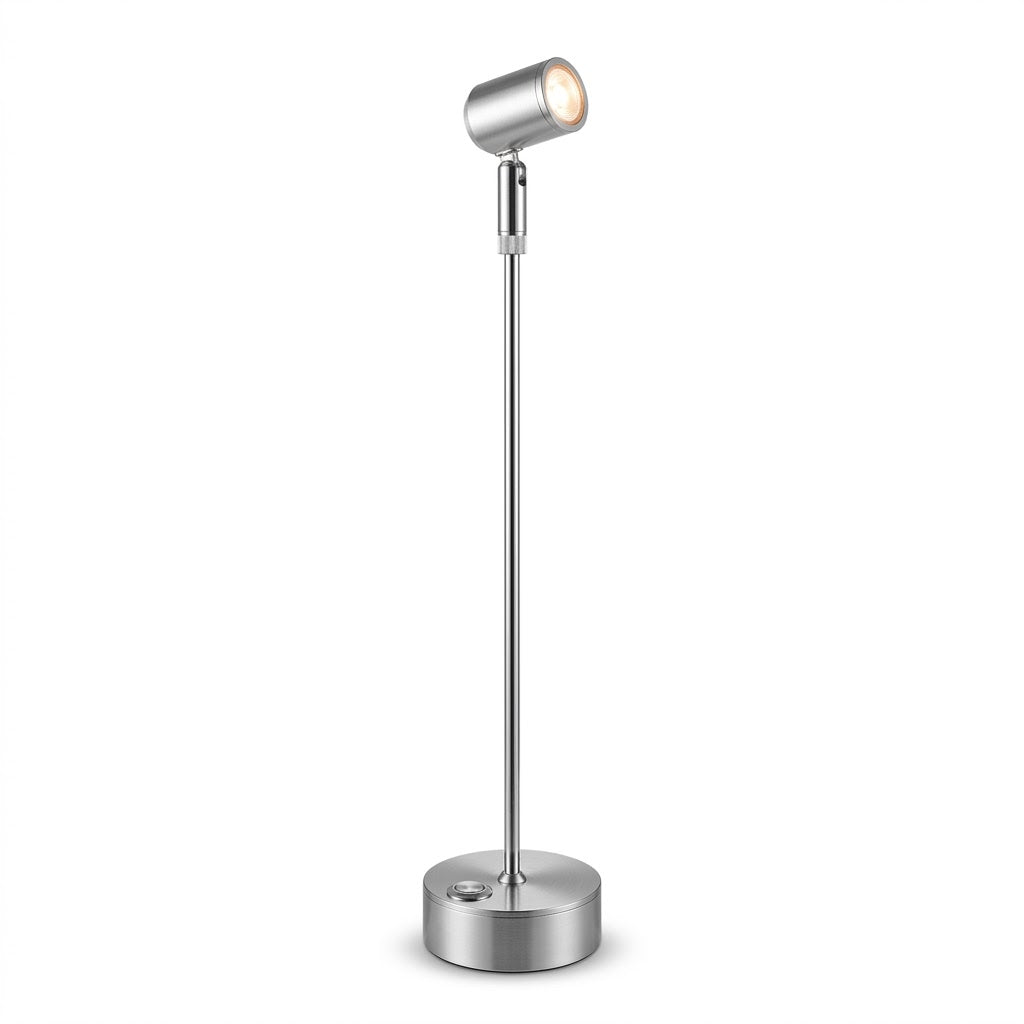 Spot de Mesa 3W Recarregável Touch – 3 Cores para Joalheria e Vitrine