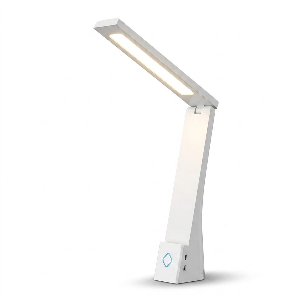Luminária de Mesa LED Dobrável Recarregável – Proteção Ocular para Estudos