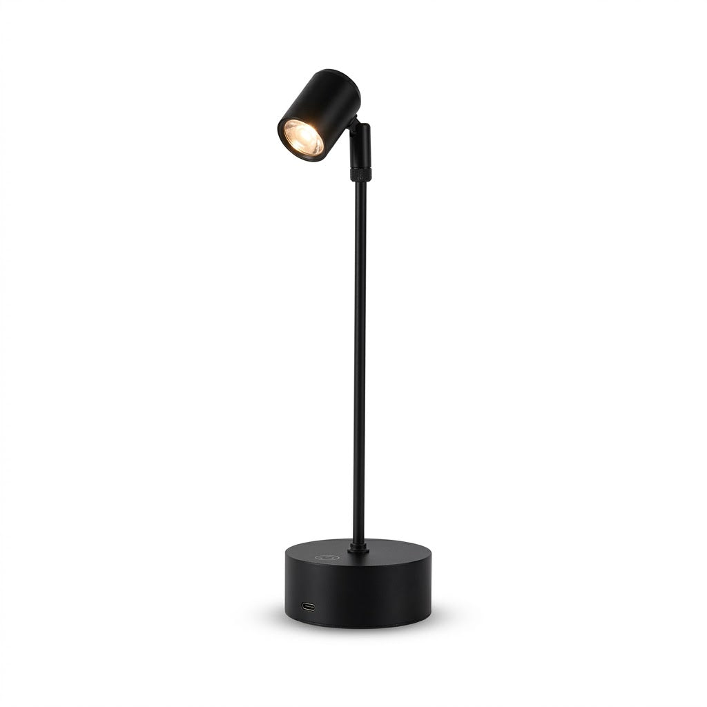 Spot LED Sem Fio Recarregável 3W Rotativo – Para Armário e Vitrine