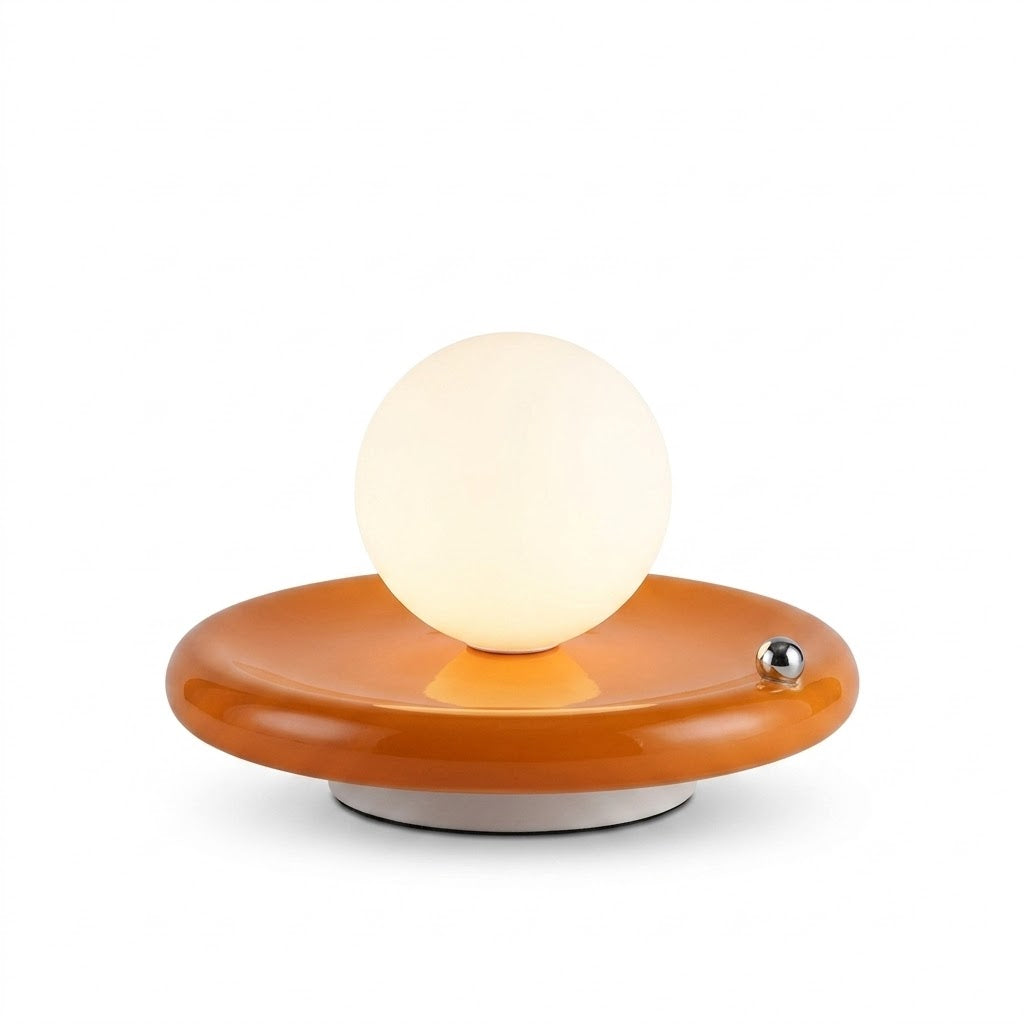 Luminária de Mesa Recarregável Touch Vidro Luxo – Quarto Principal