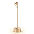Spot LED Recarregável para Joalheria e Vitrine – Metal Dourado