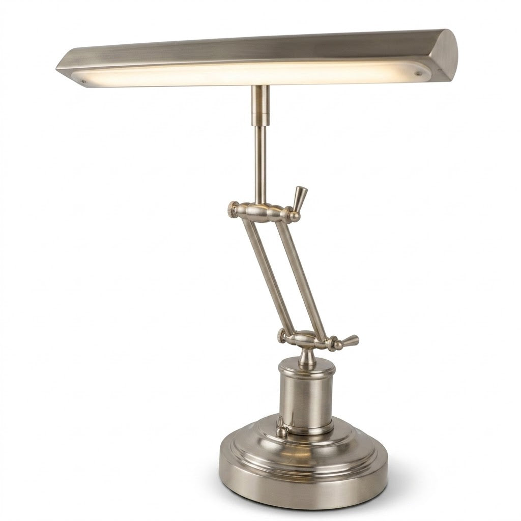 Luminária de Mesa Retrô Piano Duplo Braço LED – Touch Dimmer