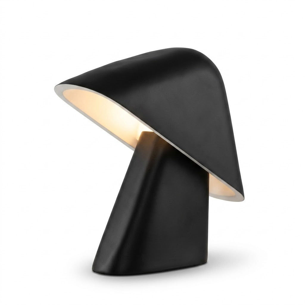 Luminária de Mesa Resina LED Minimalista Designer – Quarto, Sala e Estudo
